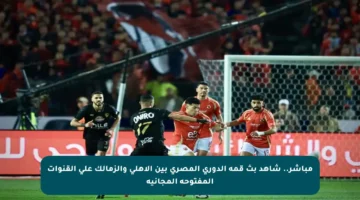 مباشر.. شاهد بث قمة الدوري المصري بين الأهلي والزمالك على القنوات المفتوحة المجانية